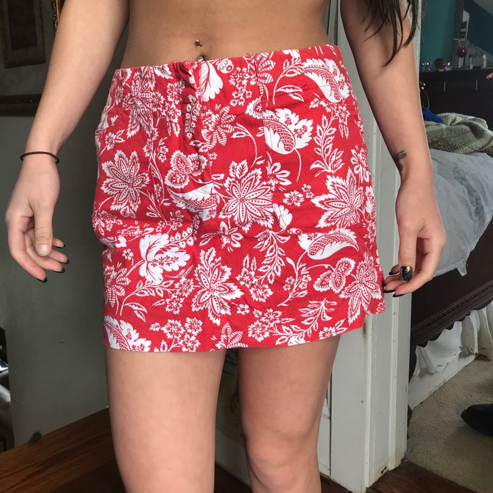 Express Floral Skirt